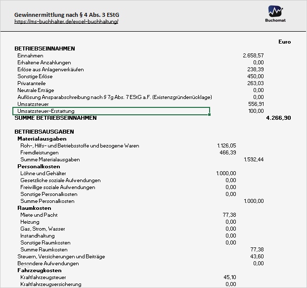 Aufgabebilanz Vorlage Genial Kostenlose Excel Vorlage Für Ihre Buchhaltung Und EÜr
