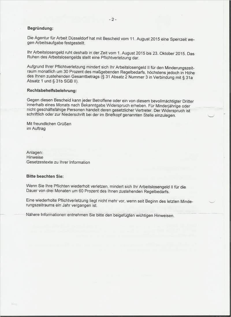Aufhebungsvertrag Nach Elternzeit Vorlage Bewundernswert Sanktion Nach Aufhebungsvertrag Erwerbslosen forum