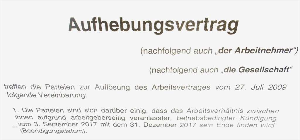 Aufhebungsvertrag Nach Elternzeit Vorlage Großartig Der Aufhebungsvertrag Klassischer Stolperstein – Auch Für