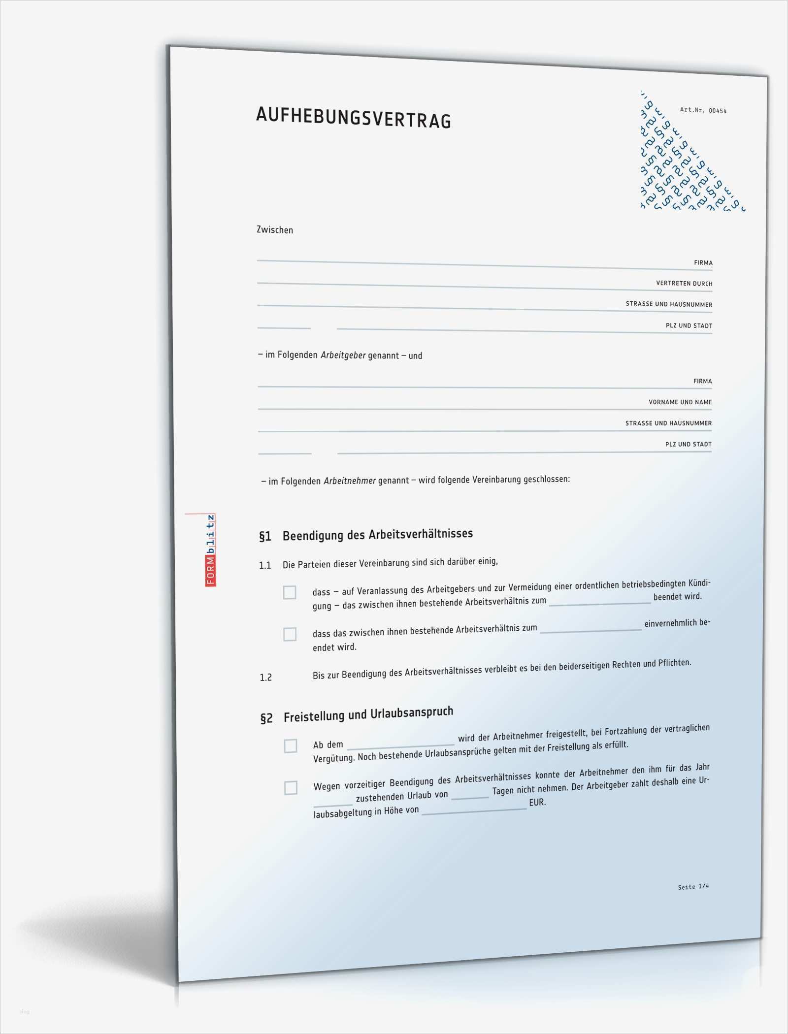 Aufhebungsvertrag Nach Elternzeit Vorlage Gut Aufhebungsvertrag Für Ein Arbeitsverhältnis