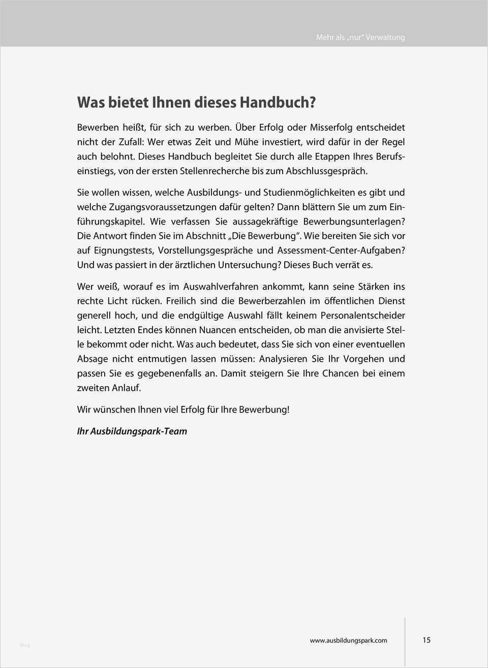 Auflösungsvertrag öffentlicher Dienst Vorlage Luxus Die Bewerbung Zur Ausbildung Im öffentlichen Dienst Pdf