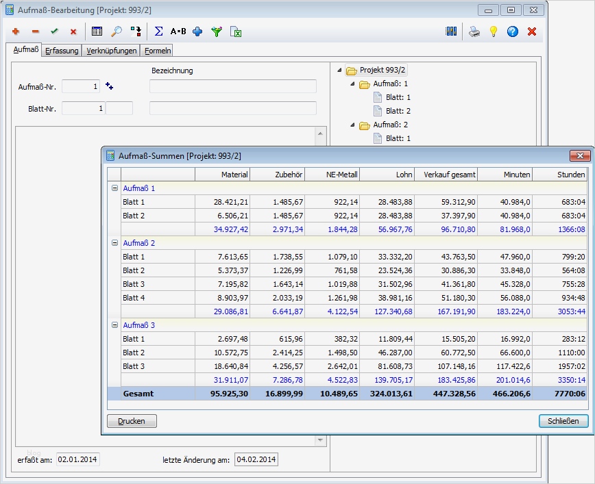 Aufmaß Vorlage Beste Bau Fice software Gmbh software Für Handwerk Und Planung
