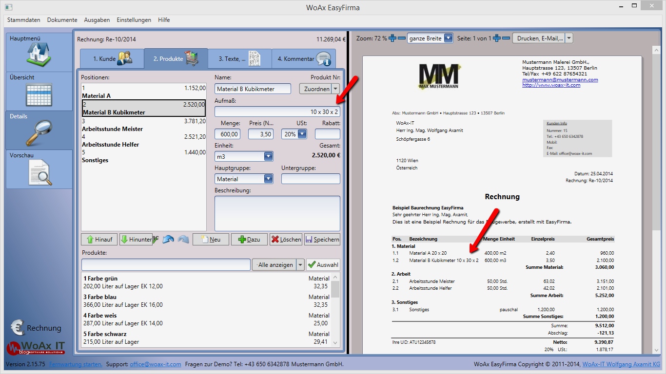 Aufmaß Vorlage Genial Aufmass Berechnung