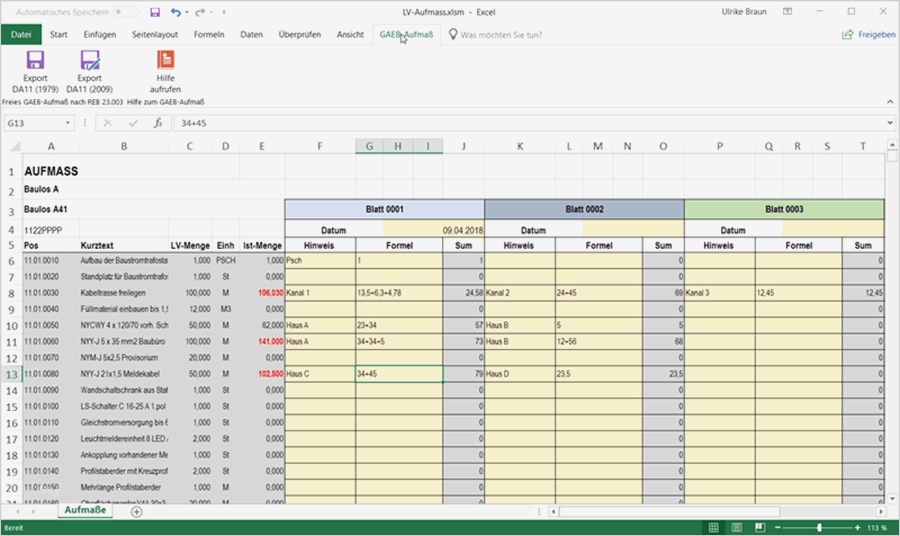 Aufmaß Vorlage Pdf Angenehm Gaeb Line Blog themen Rund Um Gaeb Line 2018