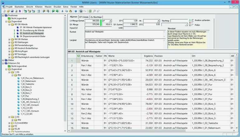Aufmaß Vorlage Pdf Beste Mengenermittlung Per software Malerblatt Line