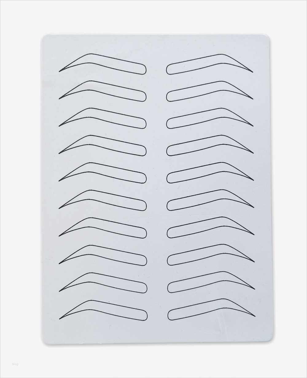 Augenbrauen Vorlage Beste Übungshaut Mit Vorzeichnung Für Microblading Technik