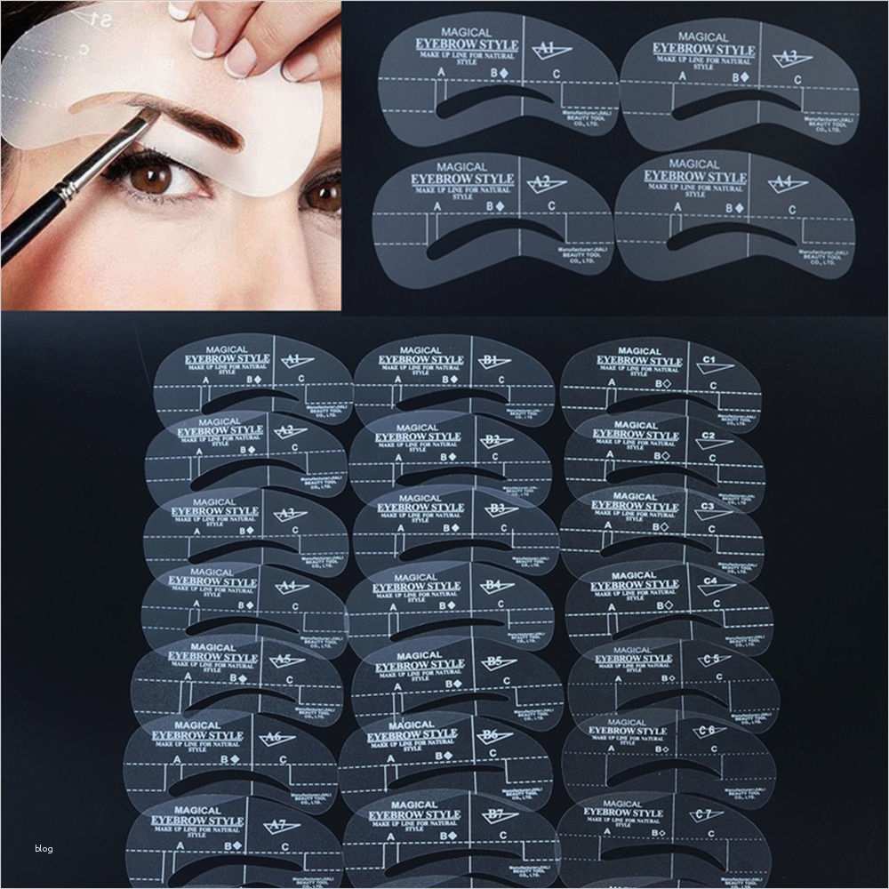 Augenbrauen Vorlage Hübsch 24x Augenbrauen Schablone Augenbraue Pflege Gestaltung