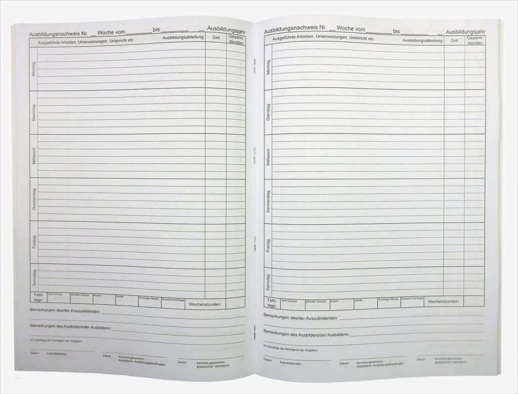 Ausbildung Berichtsheft Vorlage Cool Berichtsheft Kaufmännische Ausbildung