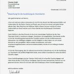 Ausbildung Bewerbung Vorlage Cool Chemikant Chemikantin