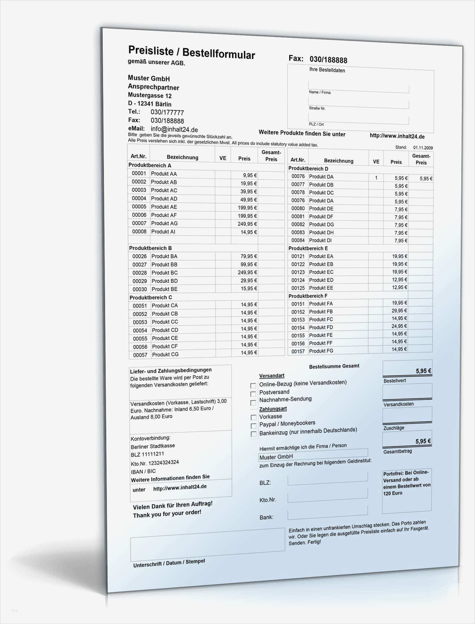 Ausbildungskonzept Erstellen Vorlage Angenehm Preisliste Mit Excel