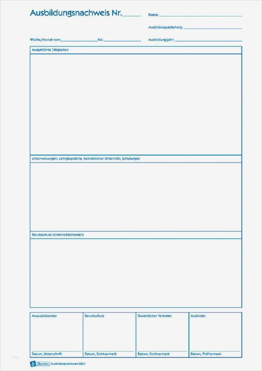 Ausbildungsnachweis Ihk Vorlage Inspiration Ausbildungsnachweis Din A4 2833 Avery Zweckform