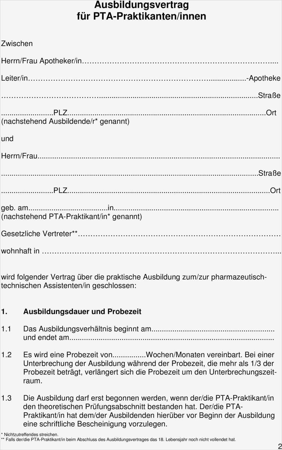 Ausbildungsvertrag Vorlage Einzigartig Groß Ausbildungsvertrag Vorlage Bilder fortsetzung