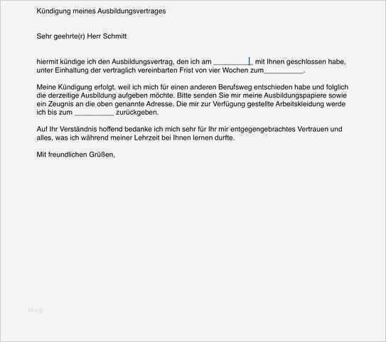 Ausbildungsvertrag Vorlage Erstaunlich Meine Kündigung Verbessern Ausbildung Aufgabe