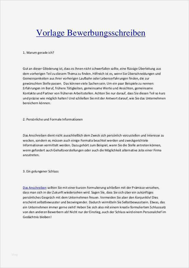 Ausbildungsvertrag Vorlage Schön Vorlage Bewerbungsschreiben 2