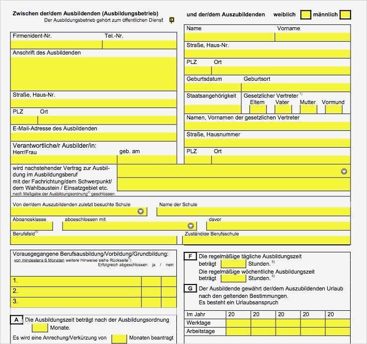 Ausbildungsvertrag Vorlage Schönste Die Wichtigsten Inhalte Deines Ausbildungsvertrages