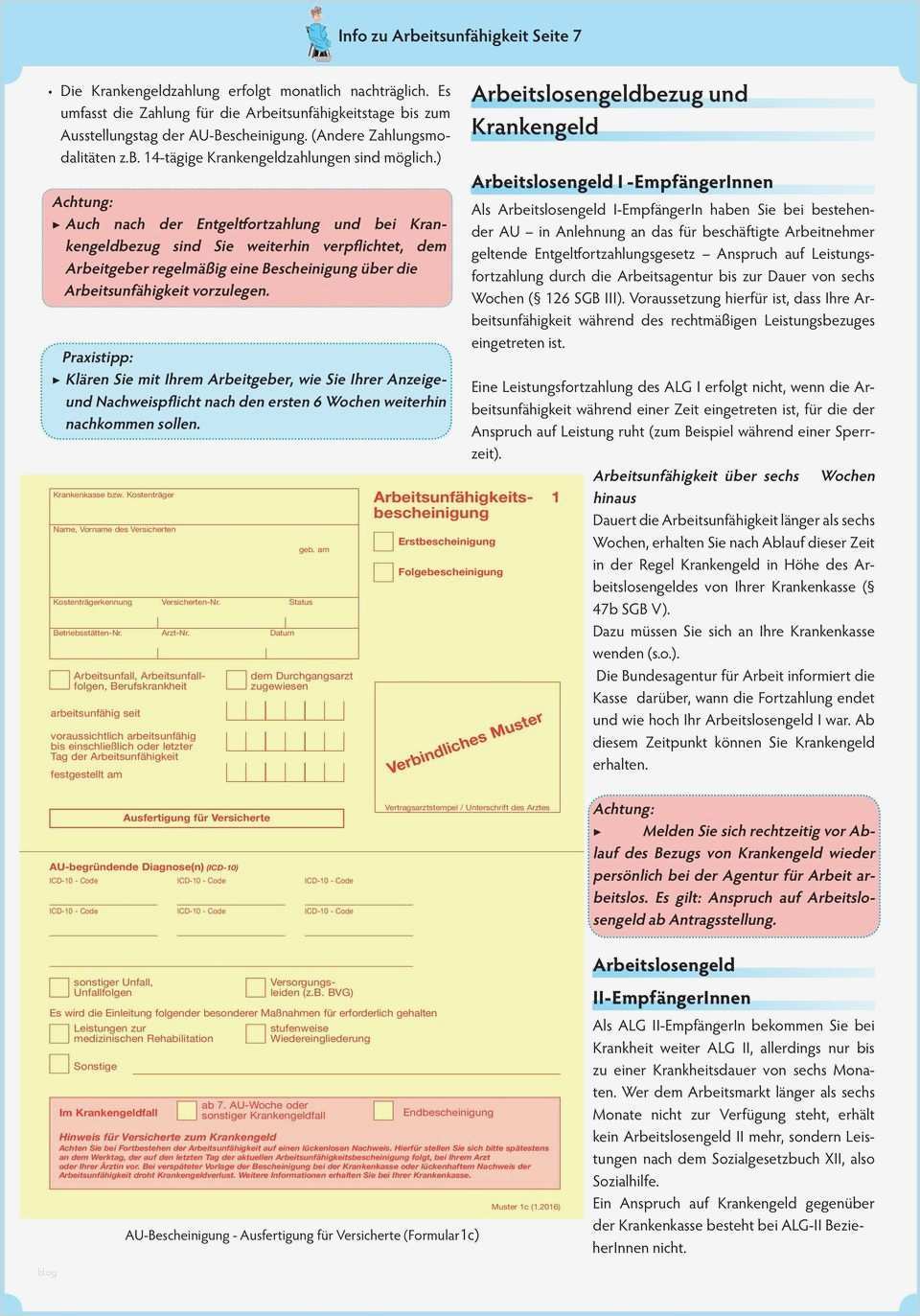 Ausfertigung Zur Vorlage Bei Der Krankenkasse Erstaunlich Arbeitsunfähig Was Tun Pdf