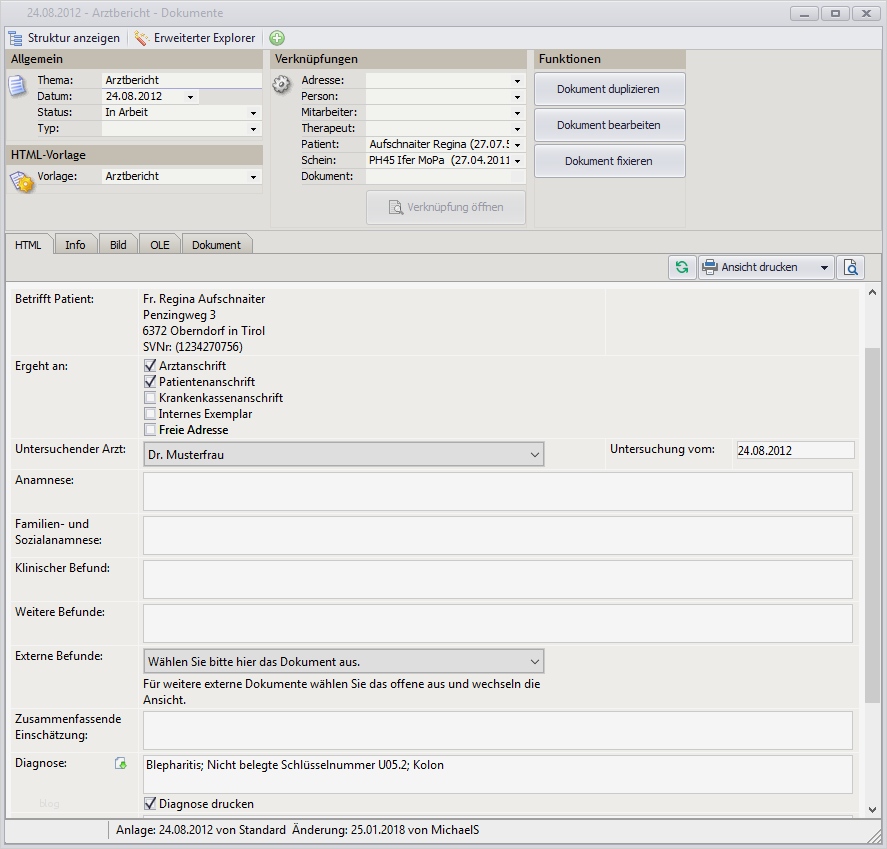 Ausfertigung Zur Vorlage Bei Der Krankenkasse Inspiration Ausgezeichnet Arzt Bericht Vorlage Ideen Beispiel