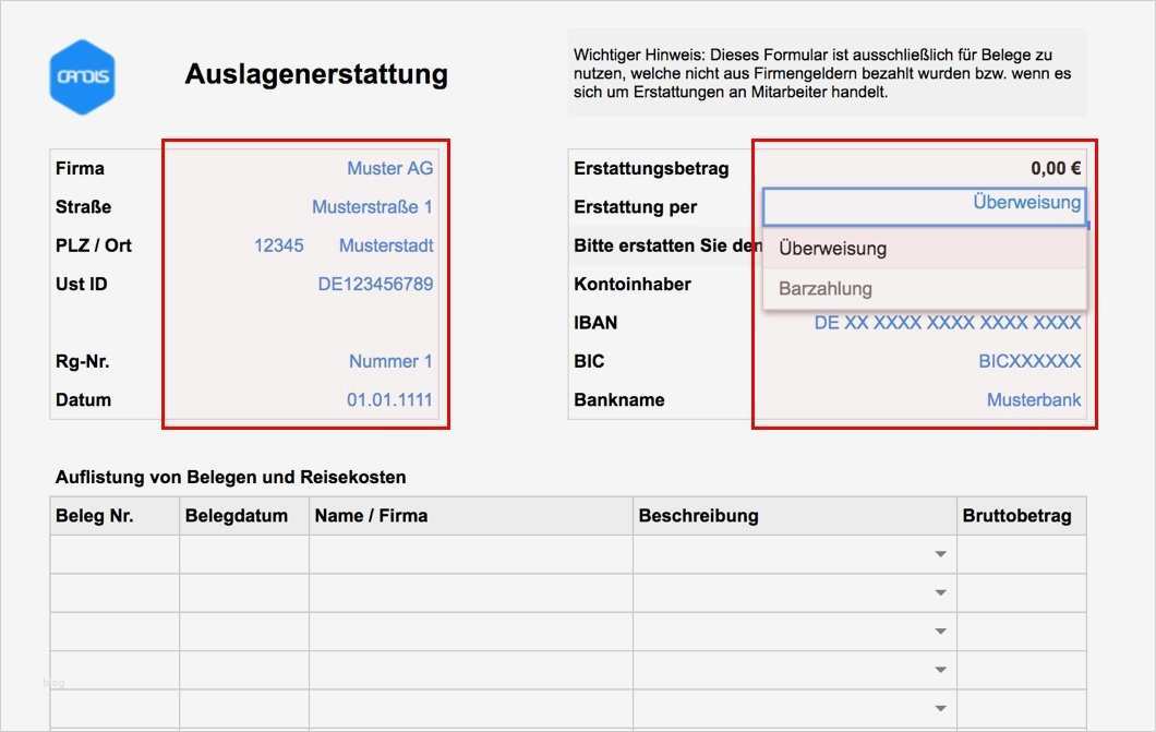 Auslagenerstattung Vorlage Best Of Auslagenerstattung Infos Und Kostenlose Vorlage 2018