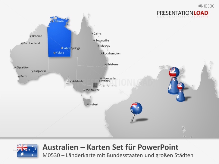 Australien Powerpoint Vorlage Best Of Powerpoint Landkarte Australien