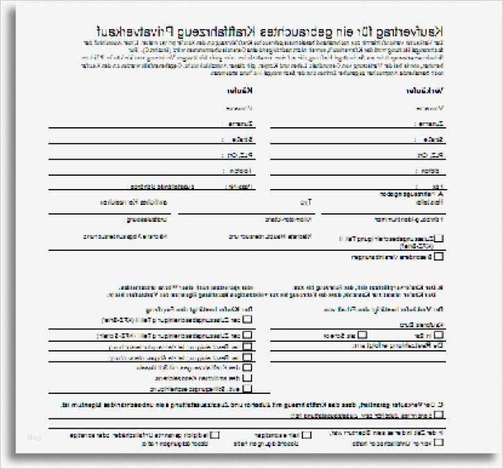 Auto Kaufvertrag Vorlage Schönste Kaufvertrag Kfz Einfach 2018