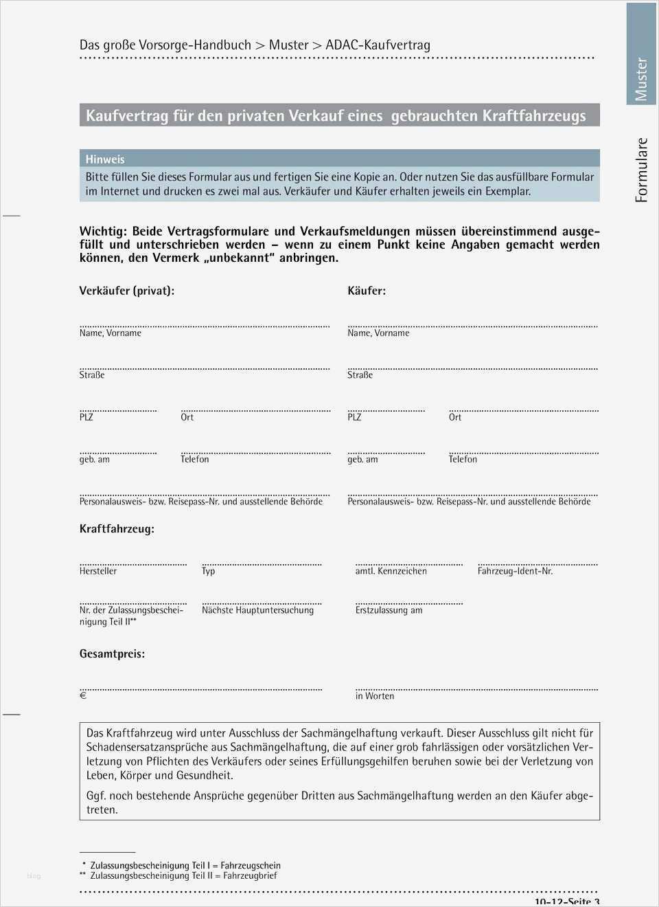 Auto Verkaufen Vorlage Genial Kfz Kaufvertrag Privat Adac Auto Verkaufen Vorlage Hübsch