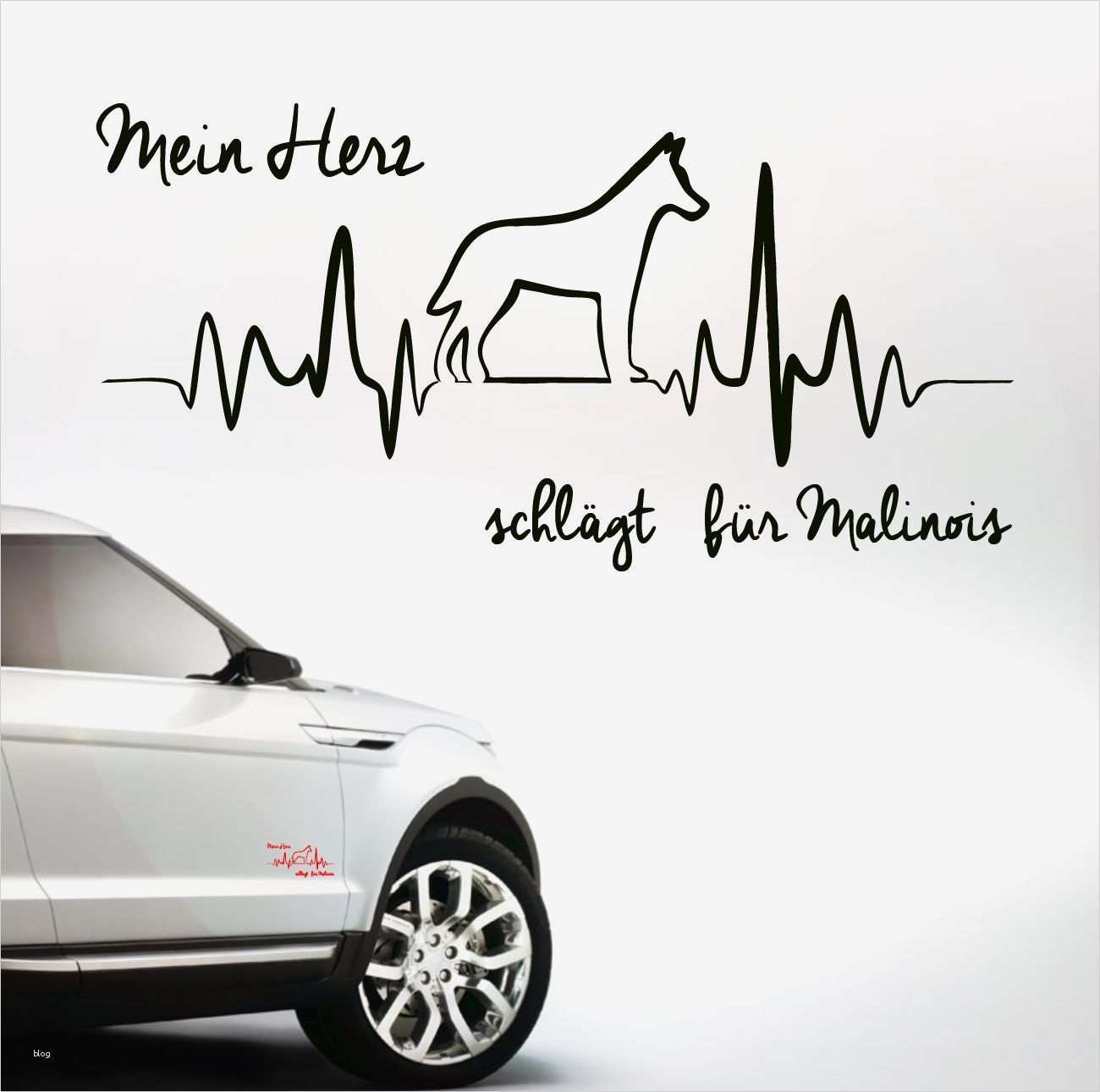 Autoaufkleber Vorlagen Beste Auto Aufkleber Heartbeat Malinois Malinois