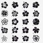 Autoaufkleber Vorlagen Gut Autoaufkleber Hibiskus Blumen 15 Stk In Wunschfarbe Und