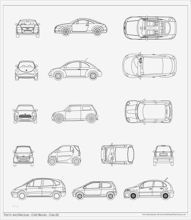 Autocad Blöcke Vorlagen Wunderbar Free Cad Blocks – Cars 02
