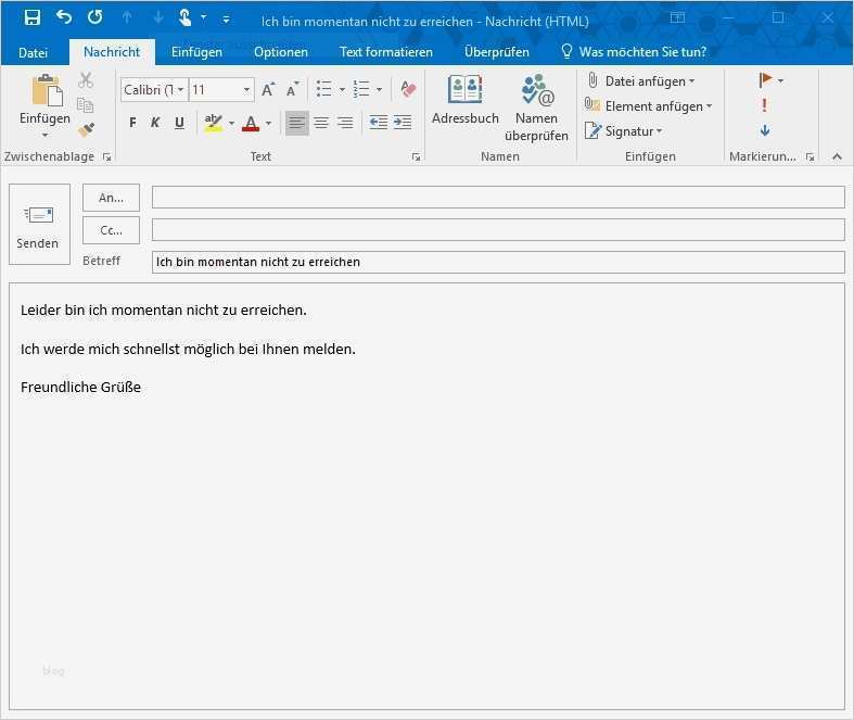 Automatische Antwort Outlook Vorlage Fabelhaft Niedlich Automatische Antwortvorlage Galerie