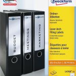 Avery Zweckform L4760 Vorlage Hochformat Großartig Etikett 4760 Lever Arch Filing Label 38 X 192 Mm at