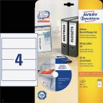 Avery Zweckform ordner Etiketten Vorlagen Großartig Design 6423 ordner Etiketten Beschriftungsset software
