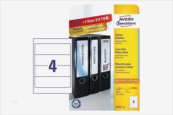 Avery Zweckform Vorlage L4761 Angenehm Avery Zweckform ordner Rückenschilder Weiß 61x192mm 120et