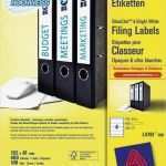 Avery Zweckform Vorlage L4761 Erstaunlich 400 Avery Zweckform L4761 100 ordnerrücken Etiketten 192 X