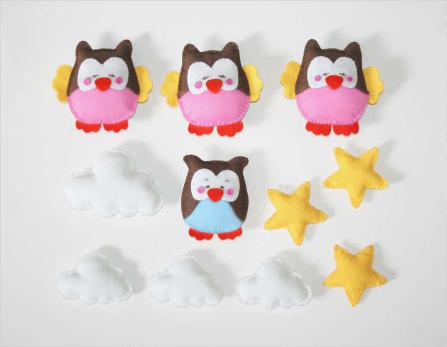 Baby Mobile Selber Basteln Vorlagen Genial Baby Mobile Selber Machen Eulen Mobile "kulla & Lou