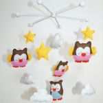 Baby Mobile Selber Basteln Vorlagen Großartig Baby Mobile Selber Machen Eulen Mobile &quot;kulla &amp; Lou