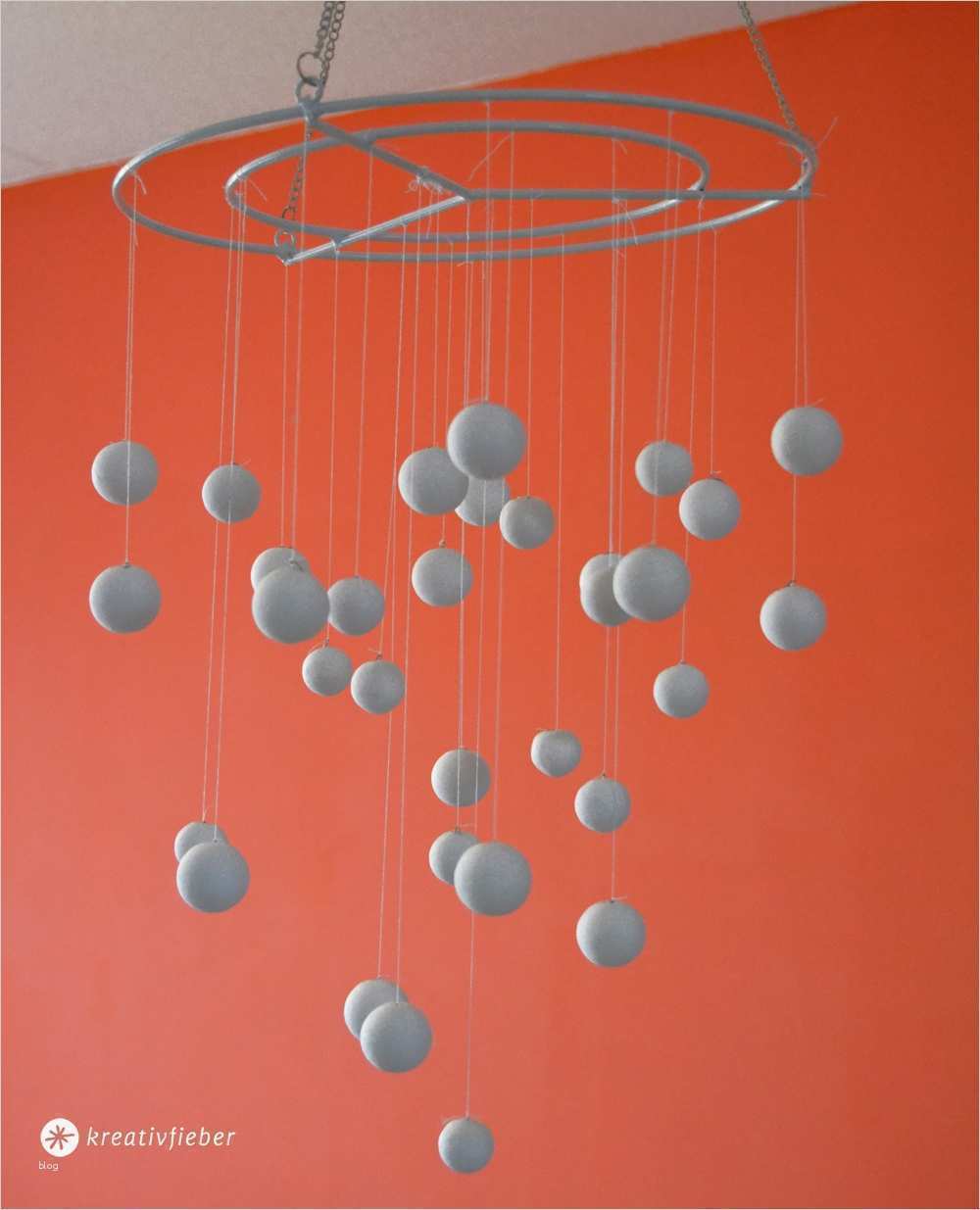 Baby Mobile Selber Basteln Vorlagen Großartig Diy Schneeball Mobile Basteln