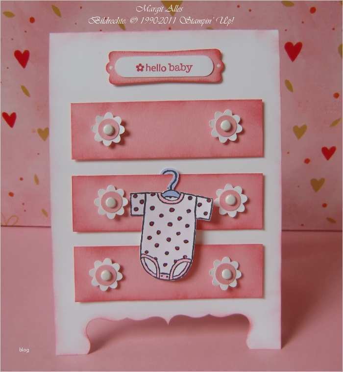 Babykarten Basteln Vorlagen Wunderbar Eine Baby Karte Die Wie Eine Kommode Gebastelt ist