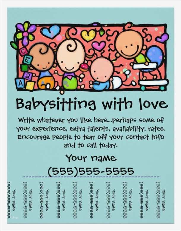 Babysitter Flyer Vorlage Beste Babysitting Quotes for Flyers Quotesgram