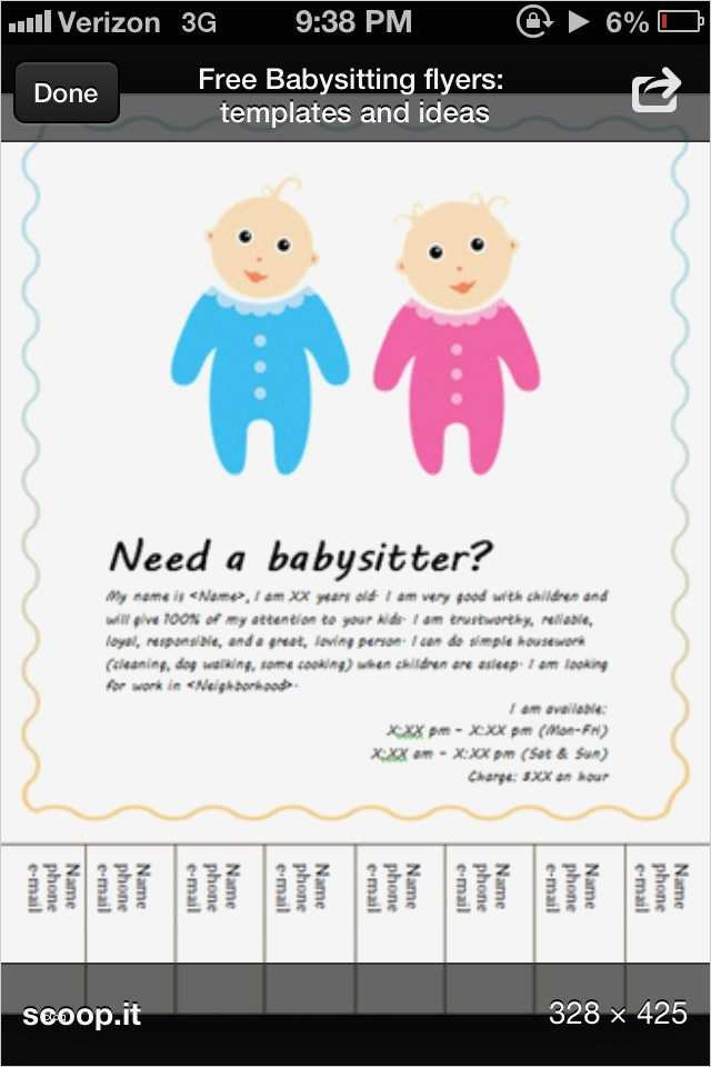 Babysitter Flyer Vorlage Bewundernswert Die Besten 25 Flugblatt Babysitten Ideen Auf Pinterest