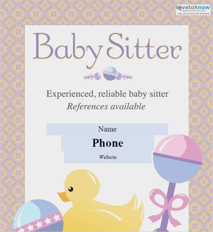 Babysitter Flyer Vorlage Neu Schön Babysitter Werbung Vorlage Ideen Beispiel