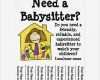 Babysitter Flyer Vorlage Schönste Babysitter Flyer Flyer