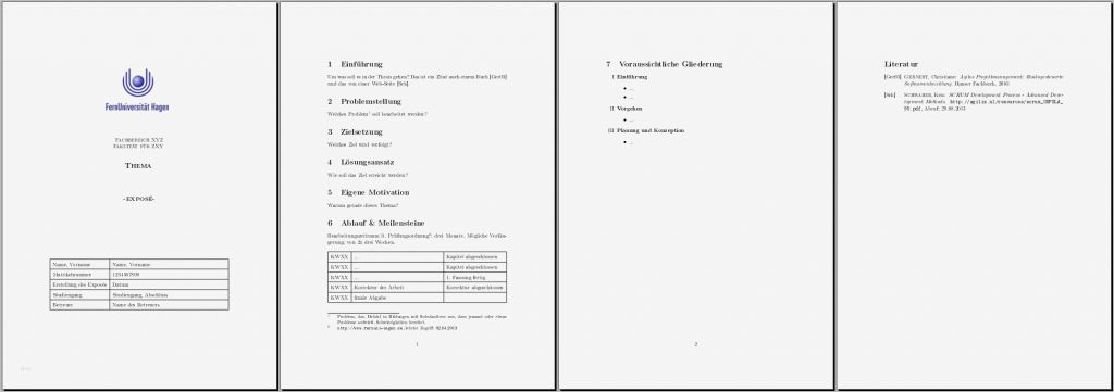 Bachelorarbeit Vorlage Neu Fernuni Bachelor thesis Kolloquium