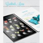 Bäckerei Flyer Vorlagen Luxus Bar Cocktailkarte Getränkekarte Vorlage