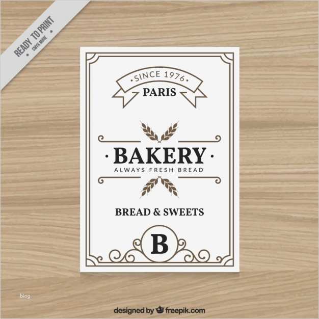 Bäckerei Flyer Vorlagen Schönste Vintage Bäckerei Flyer Vorlage