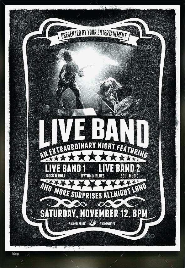 Band Flyer Vorlagen Gut atemberaubend Concert Poster Template Galerie Vorlagen