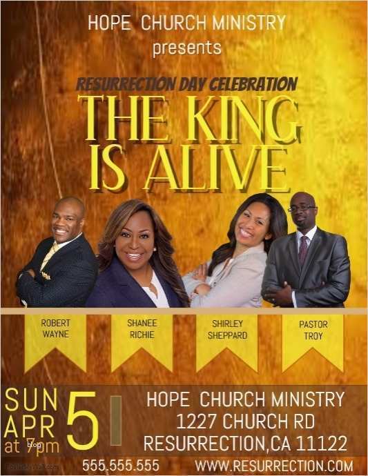 Band Flyer Vorlagen Hübsch Resurktion sonntag Flyer Vorlage