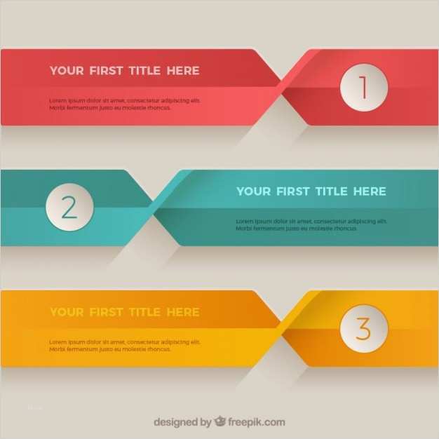 Banner Vorlage Inspiration Flache Farbige Banner Vorlage