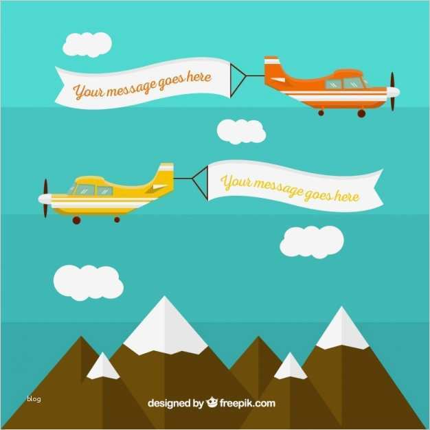 Banner Vorlage Luxus Flugzeug Mit Banner Vorlage