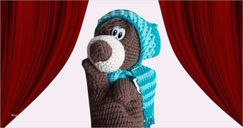 Bär häkeln Handpuppe häkeln Deko DIY