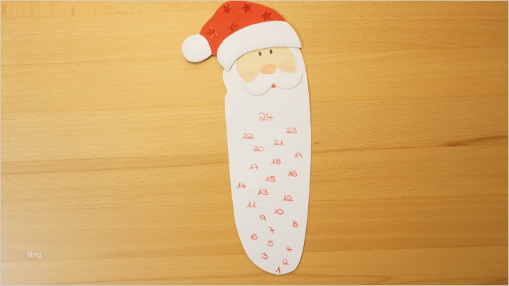 Adventskalender zum Abschneiden